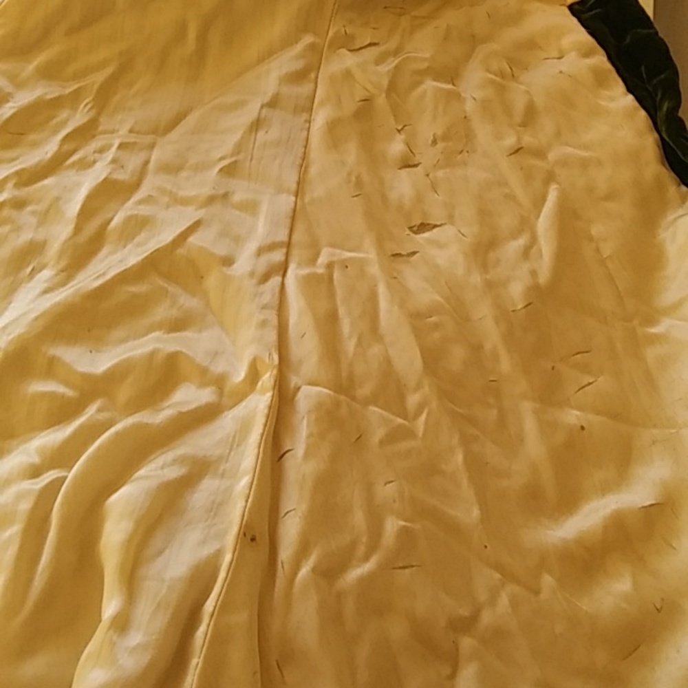 Antique Victorian fur collar green velvet silk coat vintage jacket Edwardian - Picture 9 of 16